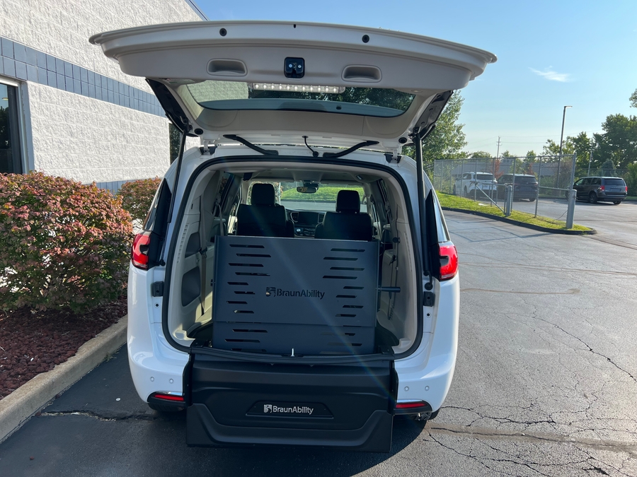 Used 2023 Chrysler Pacifica Touring L - BraunAbility Commercial Rear Entry Fold Out Manual Ramp