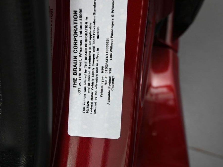 New 2026 Toyota Sienna Hybrid XSE Sport - BraunAbility Side Entry In Floor Automatic Ramp