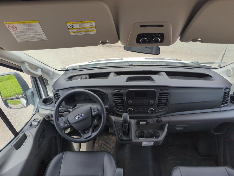 Used 2023 Ford Transit 150 2WD, MID ROOF, 148WB, REAR CENTURY LIFT, FP 204 - SUNSET VANS Rear Entry Lift Automatic Ramp