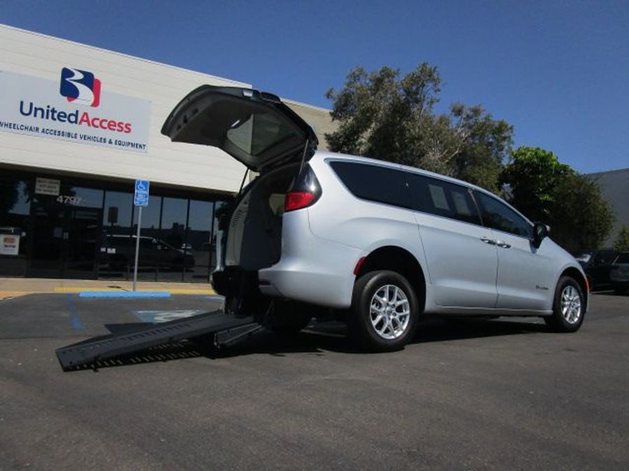 Used 2022 Chrysler Voyager LX - BraunAbility Rear Entry Entry Fold Out Manual Ramp