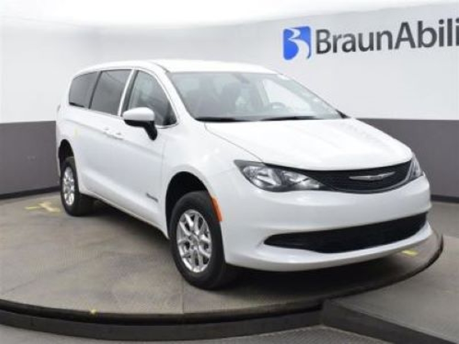 Used 2023 Chrysler Voyager LX - BraunAbility Rear Entry Fold Out Manual Ramp