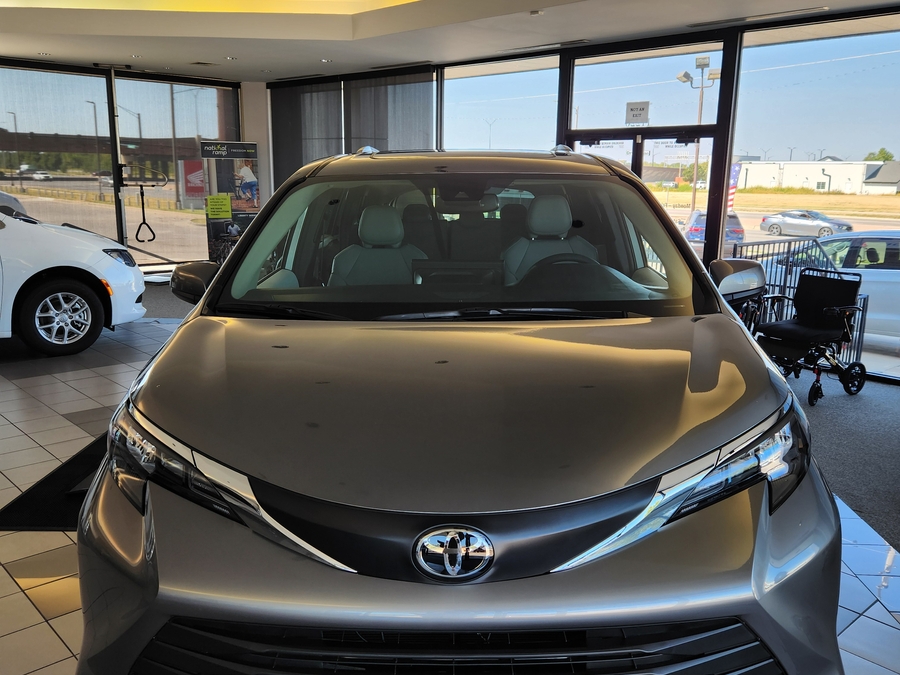 Grey Toyota Sienna with Side Entry Automatic In Floor ramp