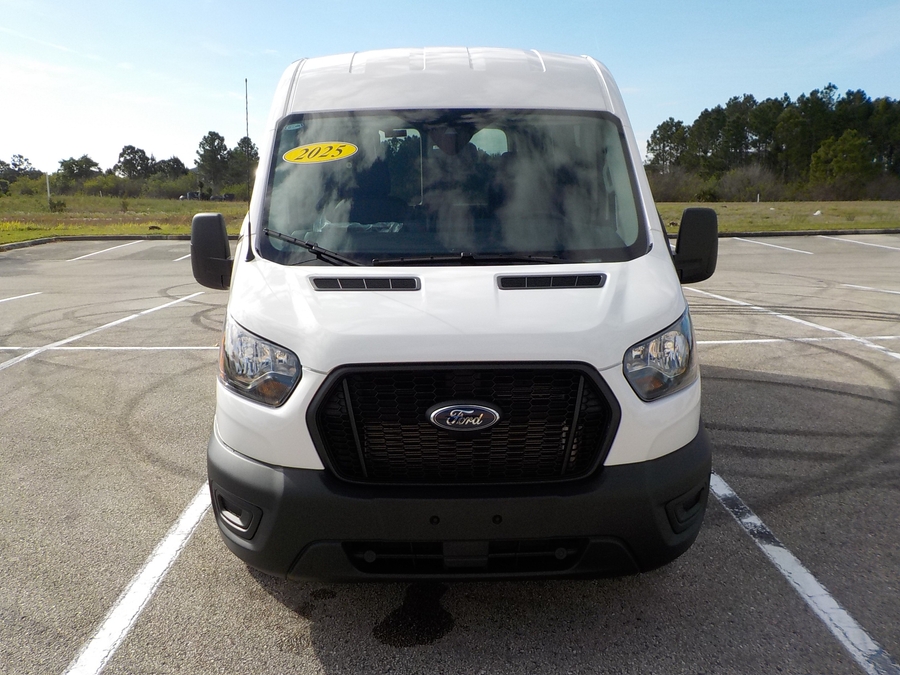 White Ford T350 with Side Entry Automatic Fold Out ramp