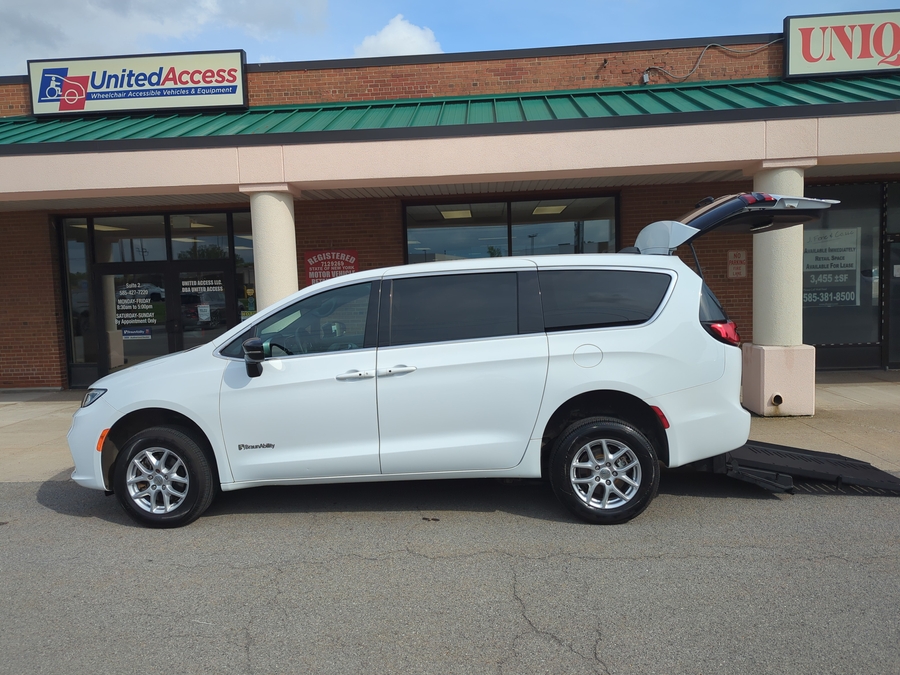 Used 2024 Chrysler Pacifica Touring - BraunAbility Rear Entry Fold Out Manual Ramp