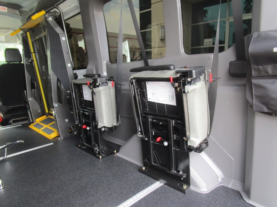 New 2026 Ford Transit 150 - SUNSET VANS Commercial Side Entry Lift Automatic Ramp