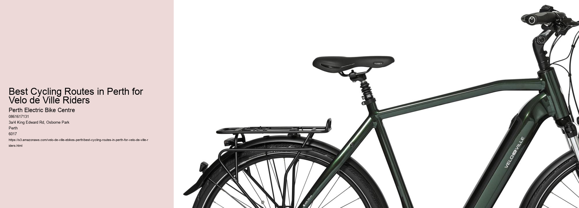 Best Cycling Routes in Perth for Velo de Ville Riders