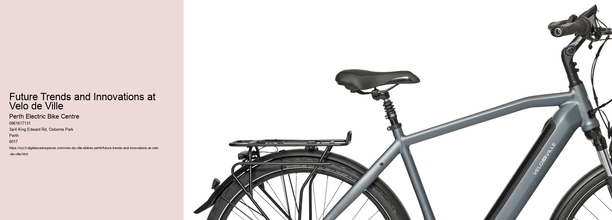 Future Trends and Innovations at Velo de Ville