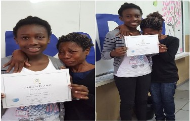 Menina foi reconhecida como aluna destaque em escola estadual em Bragança Paulista 