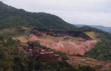 VÍDEO mostra o momento exato em que barragem da Vale se rompe em Brumadinho