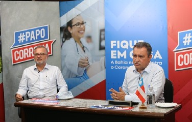 Acompanhado pelo secretário estadual da Saúde, Fábio Vilas-Boas, Rui destacou que as ações são motivadas pelo atraso na chegada dos respiradores.