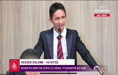 Santinho, 39 anos, teve 434 votos em 2020 e ficou com 1º suplente pelo MDB. 
