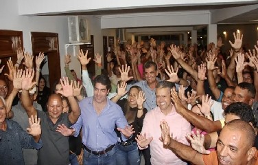 Encontro ocorreu na casa do ex-gestor de Santaluz, Júnior do Max.