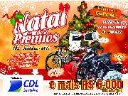 Os sorteios e o bingo serão realizados no dia 24 de dezembro, em frente à CDL.