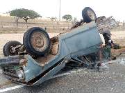 Veículo saiu da pista e o motorista manobrou para retornar, mas acaba capotando. 