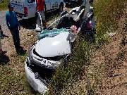 Homem morreu e grávida ficou ferida após acidente na BA-001, na região de Prado, no sul da Bahia