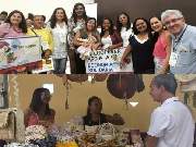 Produtos produzidos pela Coobencol estiveram no espaço de comercialização e apreciação.