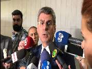 Romero Jucá (PMDB-RR) concede entrevista no salão azul do Senado 