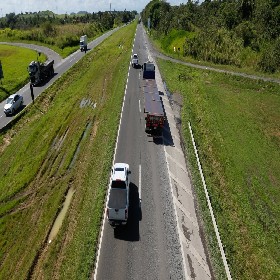 Bloqueio no km 574 segue até sábado para obras de manutenção no pavimento