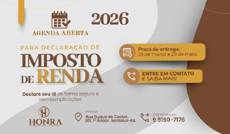 Escritório oferece atendimento especializado para quem precisa declarar o IR com segurança e sem complicações