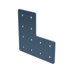 L-Shaped Aluminum Assembly Plate, for 45 x 90mm extrusions L-Shaped Aluminum Assembly Plate, for 45 x 90mm extrusions