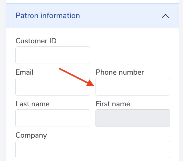 Partial Phone Number Can I search for a patron's phone number with only a partial number?