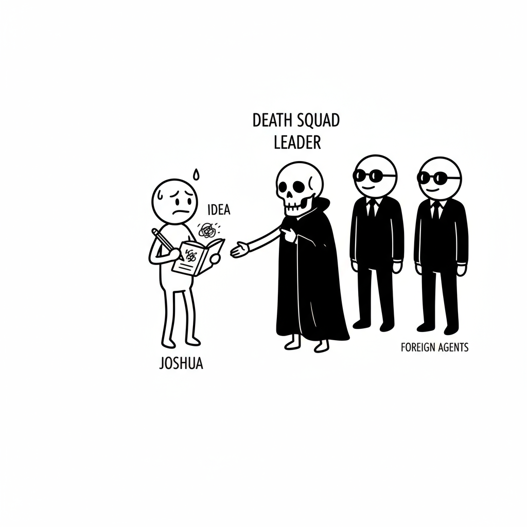 Stickman scene white background Stickman Joshua sm