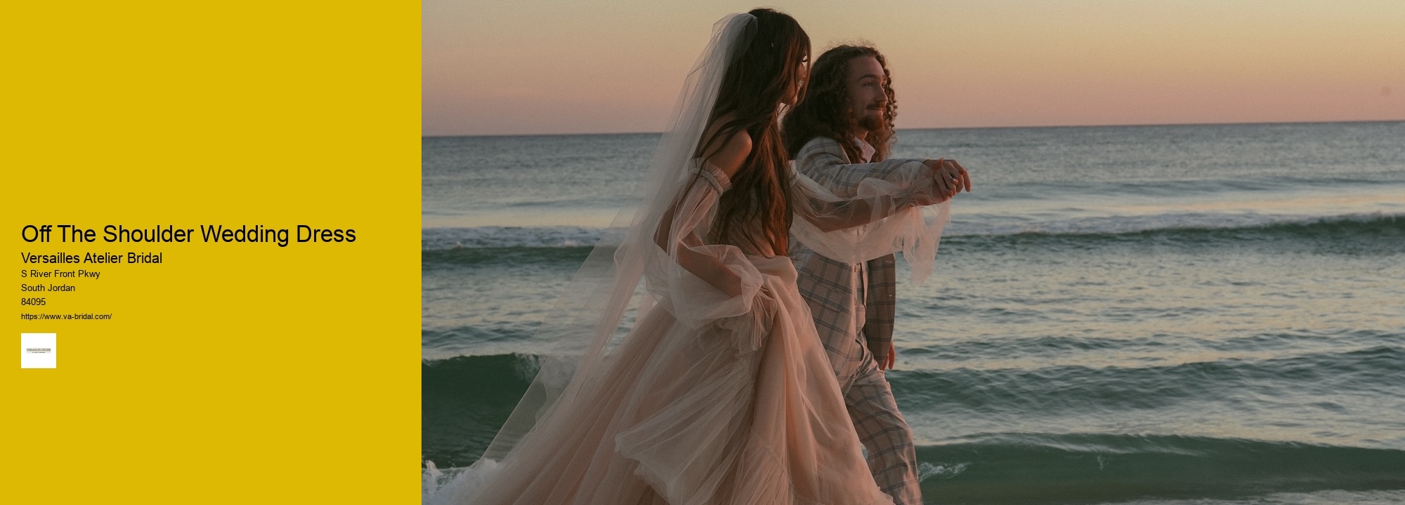 Off The Shoulder Wedding Dress