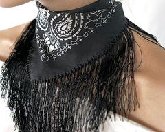 Silk Fringe Bandana