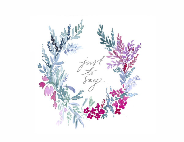 Just to Say Wreath