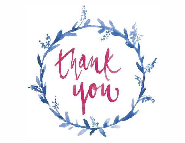 Thank You Blue Wreath