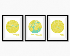 Fashion Capital Maps Set