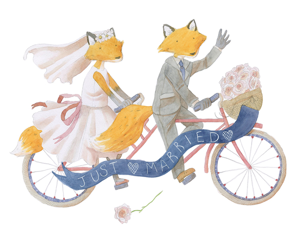 Fox Bride and Groom