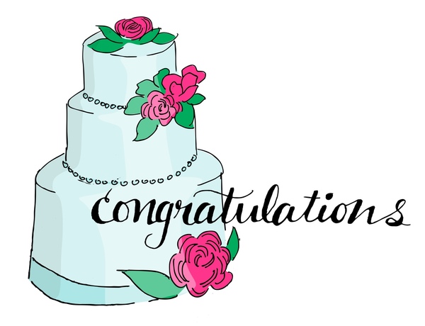 Congratulations Wedding Cake