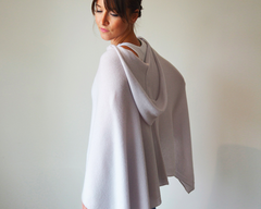 Cashmere Hooded Poncho