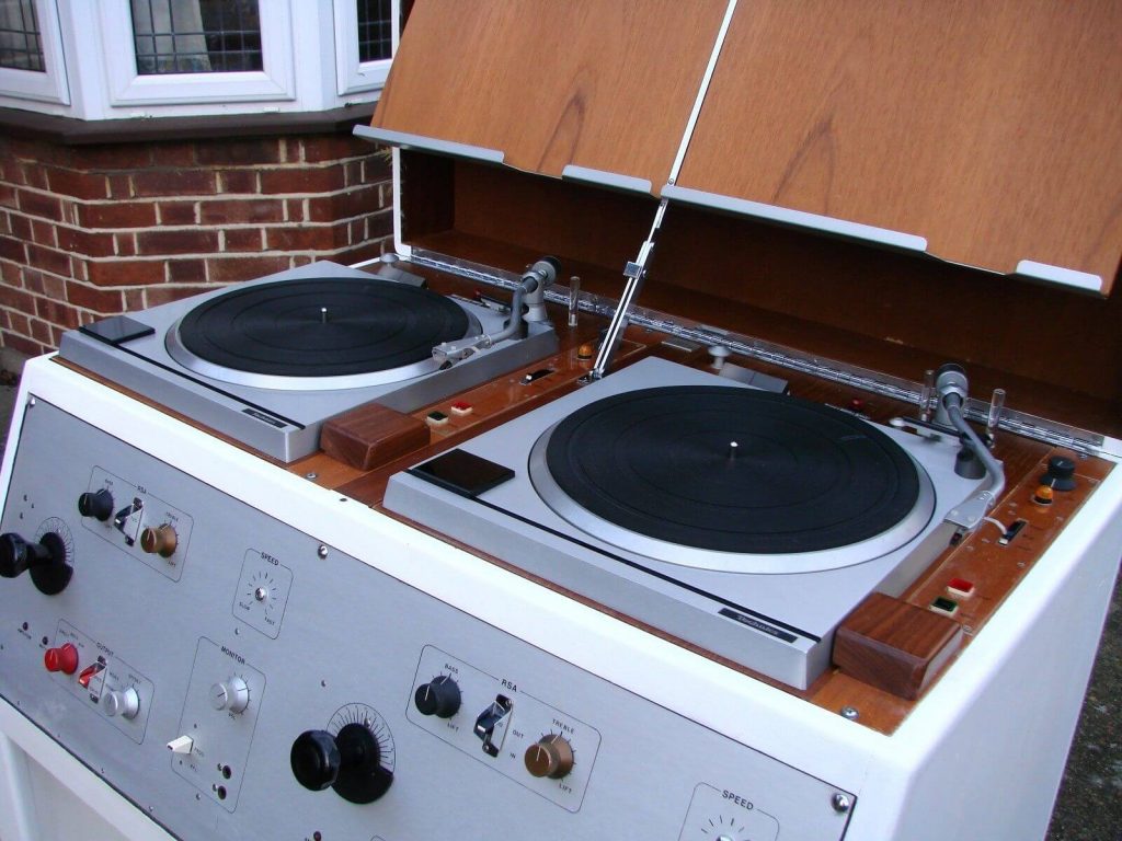 Vintage BBC Technics studio turntables and console up for sale on eBay