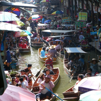  Mercados Meklong y Damnoen Saduak