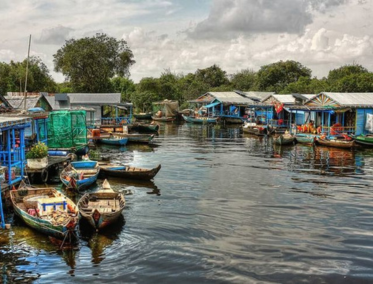Lago Tonle Sap y pueblos flotantes