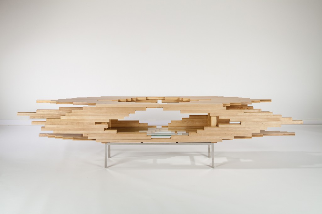 Explosion (2014); Maple, glass, and stainless steel; Women's Committee Acquisition Fund. Courtesy of Carnegie Museum of Art, Pittsburgh