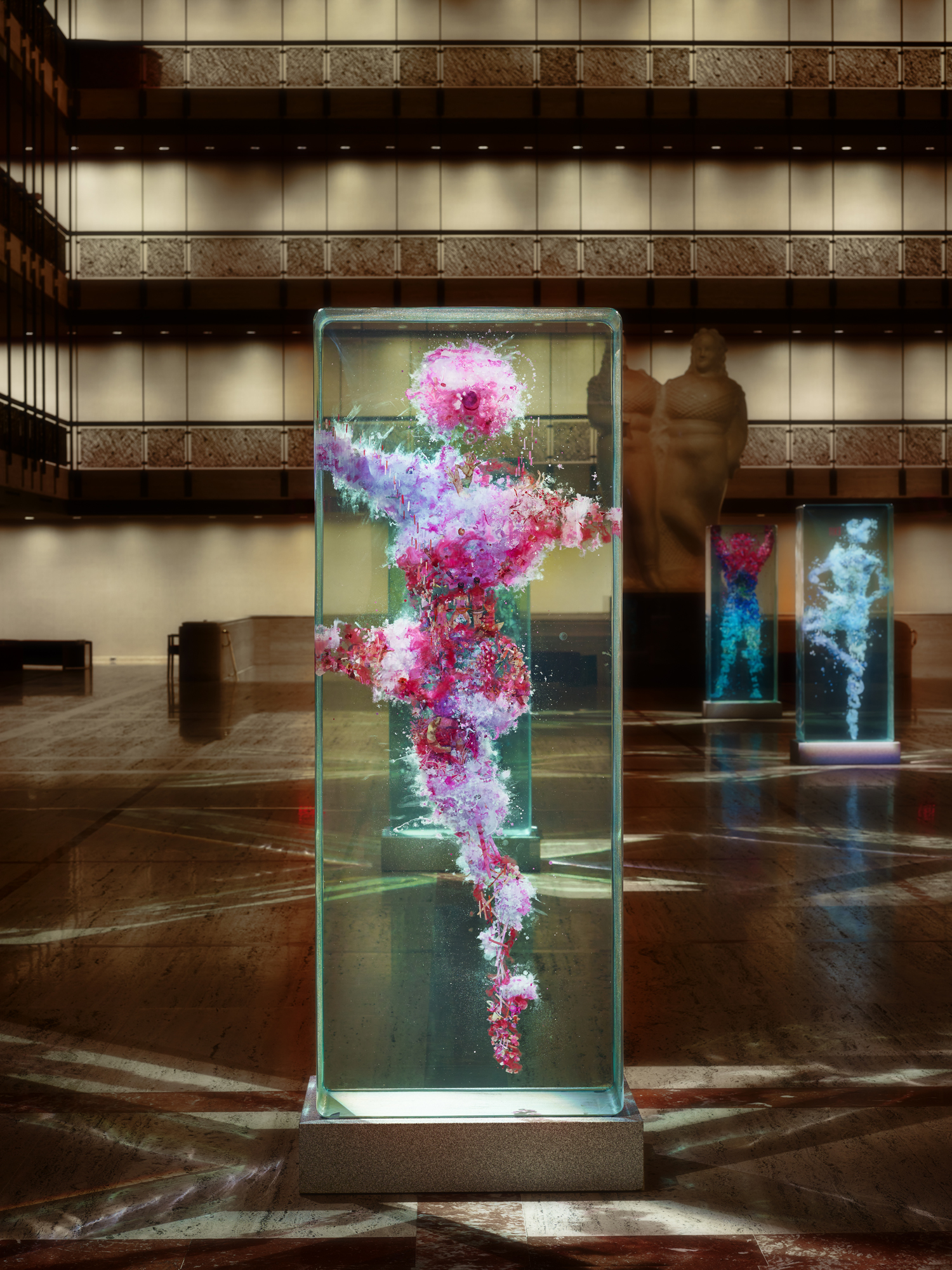 Image result for dustin yellin glass sculptures