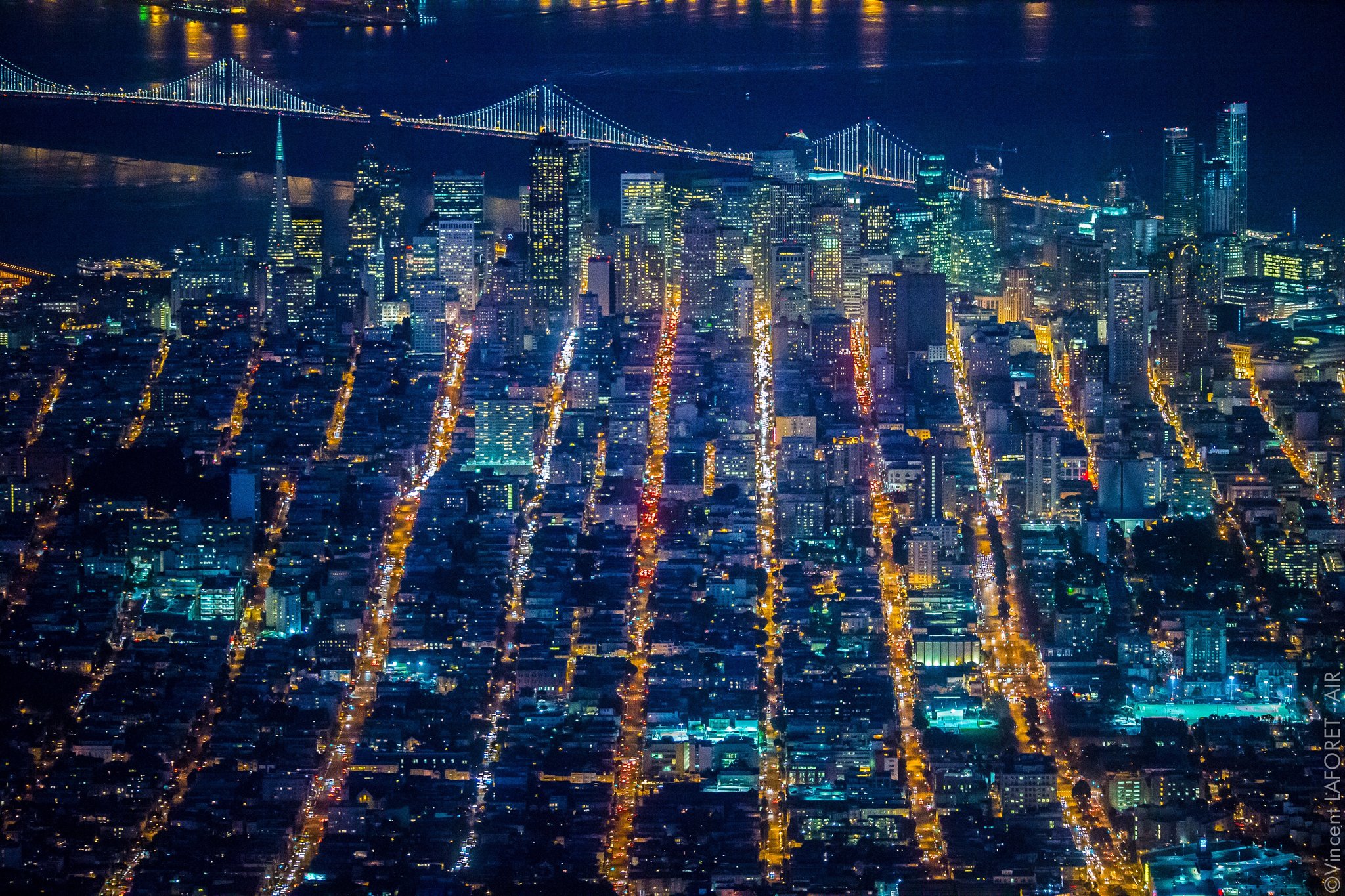 Aerial Photos Capture San Francisco's Nightlife from 7,200 Feet Creators