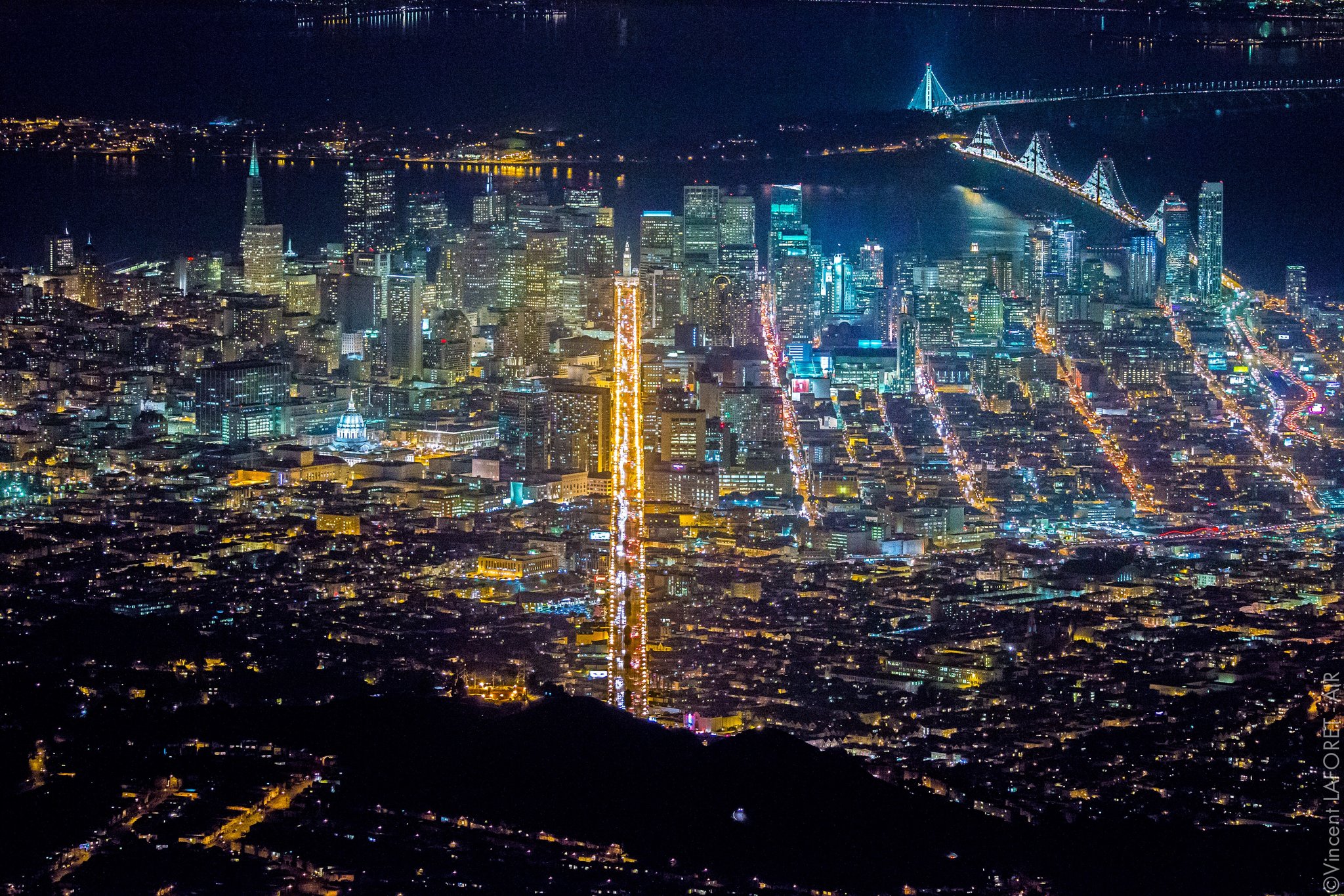 Aerial Photos Capture San Francisco's Nightlife from 7,200 Feet Creators