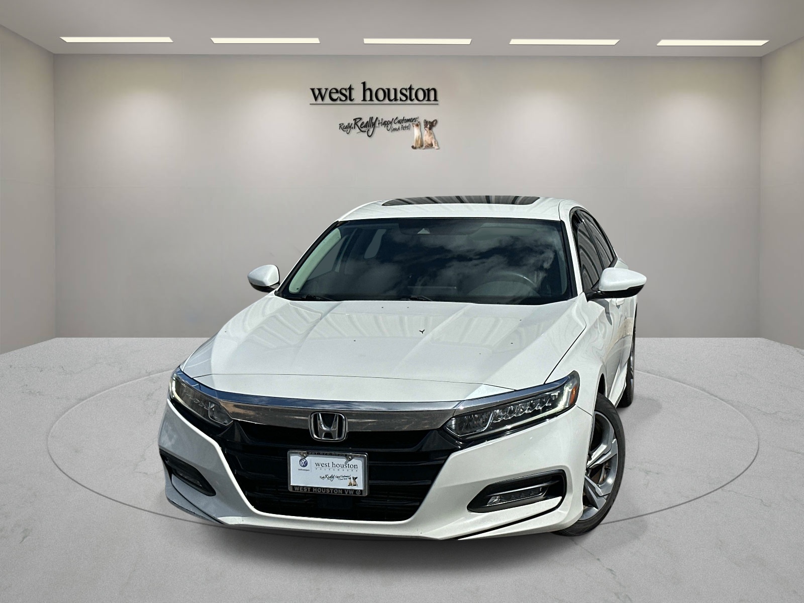 White 2018 Honda Accord Sedan Front-Wheel Drive Automatic