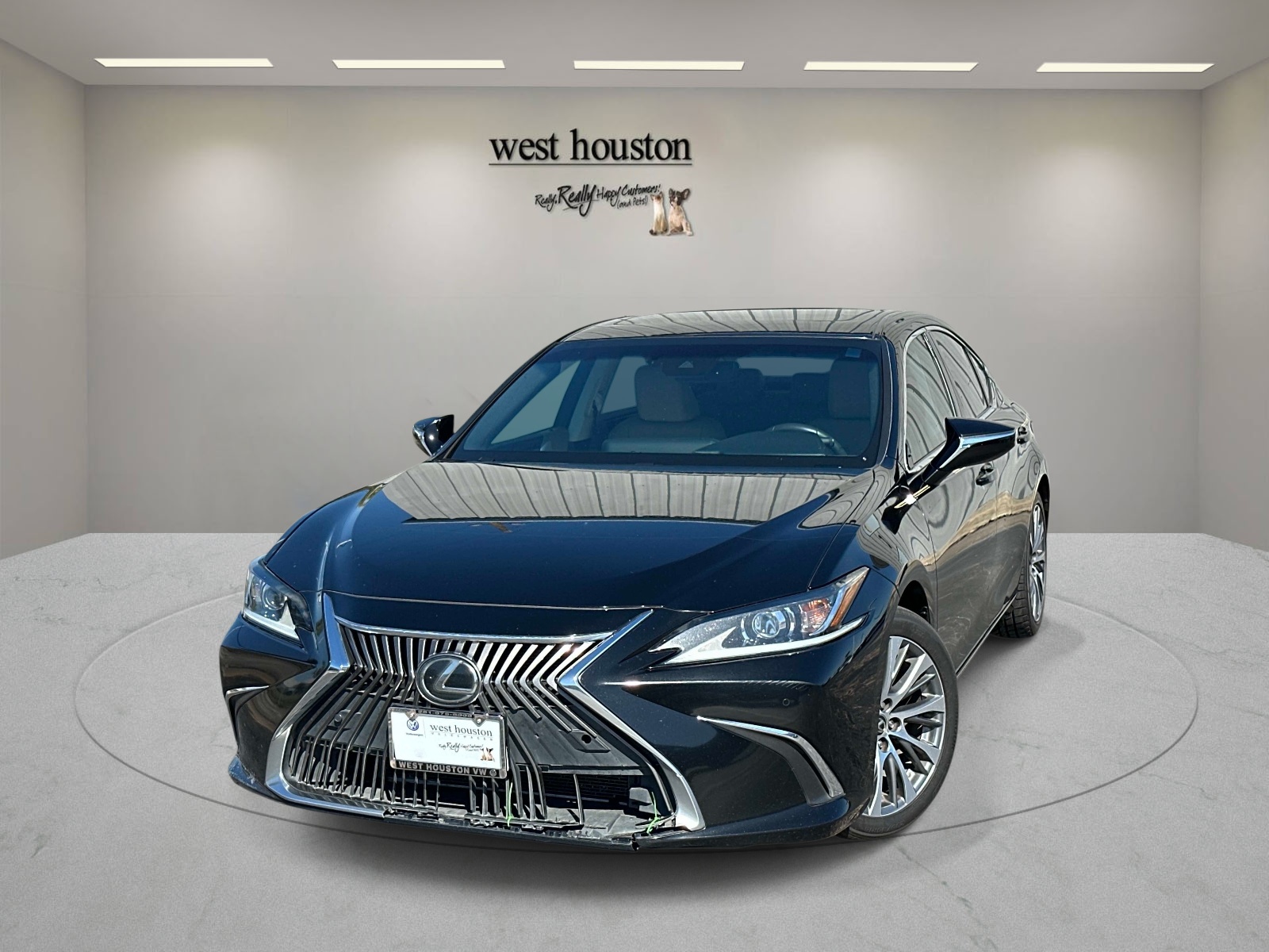 Black 2019 Lexus ES Sedan Front-Wheel Drive Automatic
