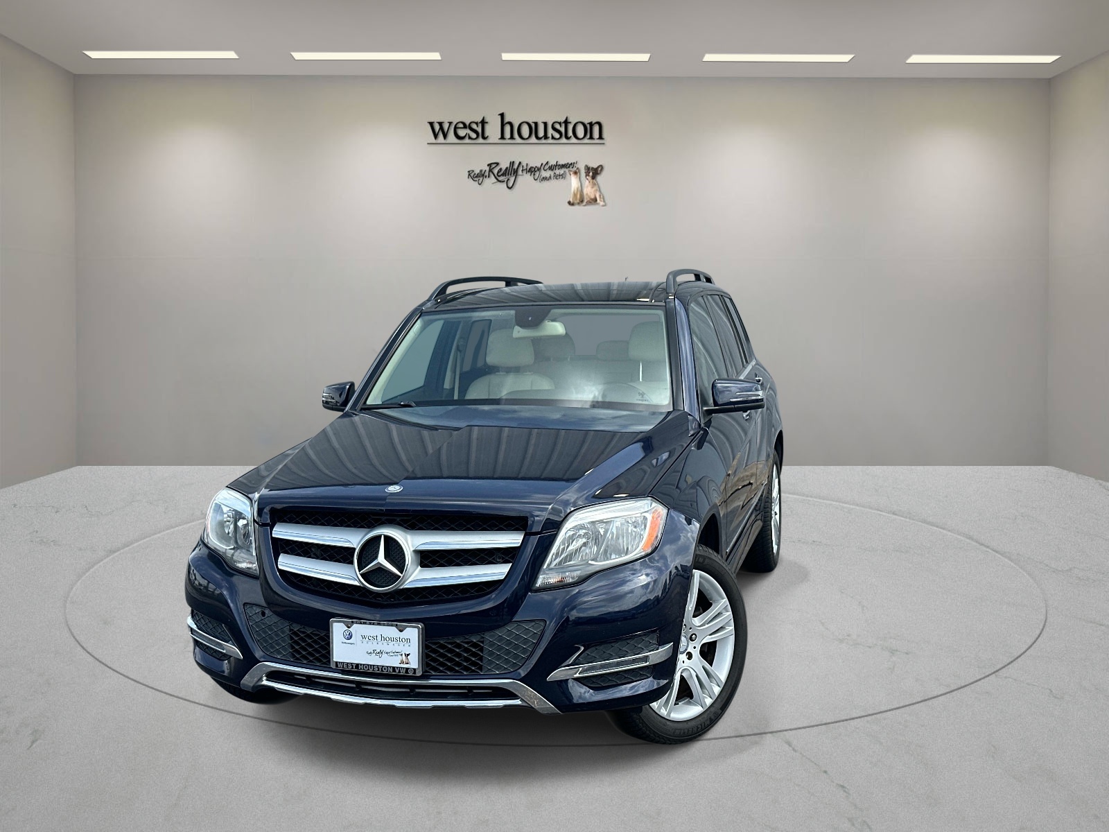 Lunar Blue Metallic 2014 Mercedes-Benz GLK SUV / Crossover Rear-Wheel Drive Automatic