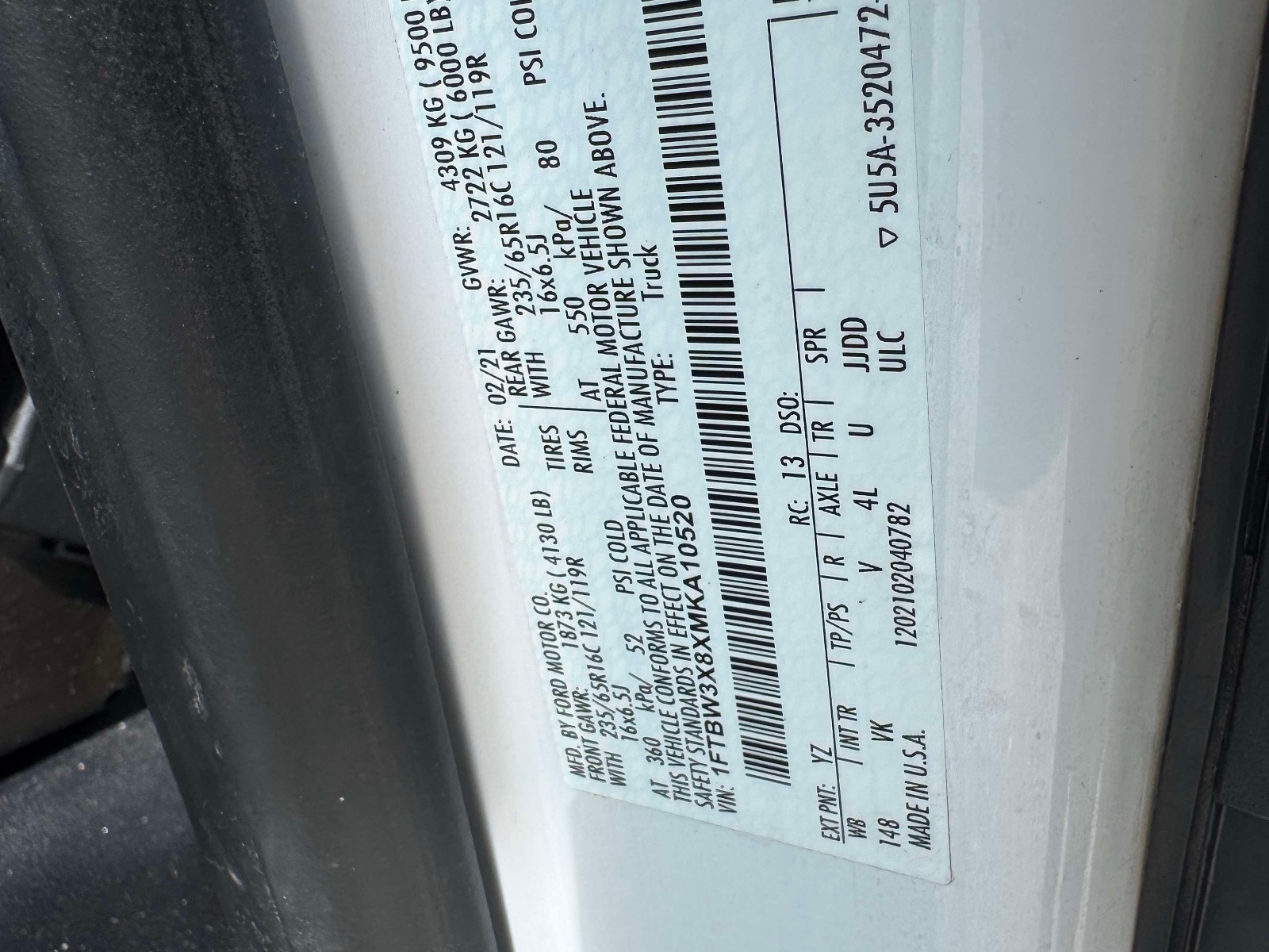 Used 2021 Ford Transit Cargo Van Van