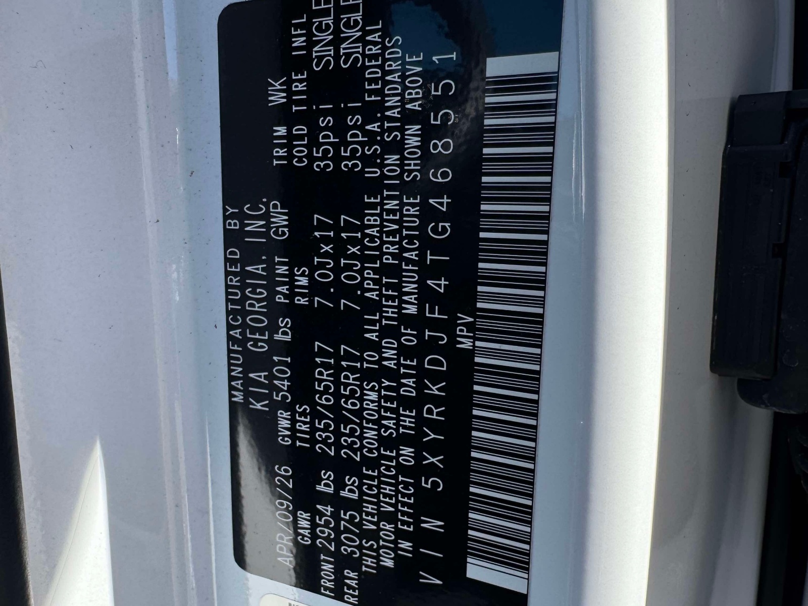 Used 2026 Kia Sorento SUV