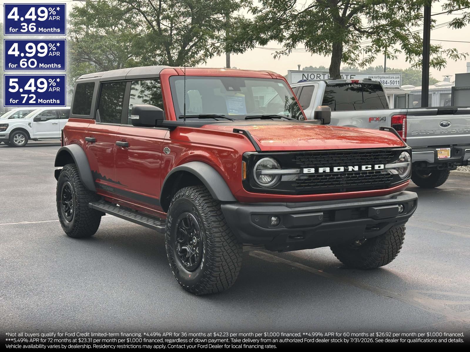 Hot Pepper Red Metallic Tinted Clearcoat 2022 Ford Bronco SUV / Crossover Four-Wheel Drive Automatic