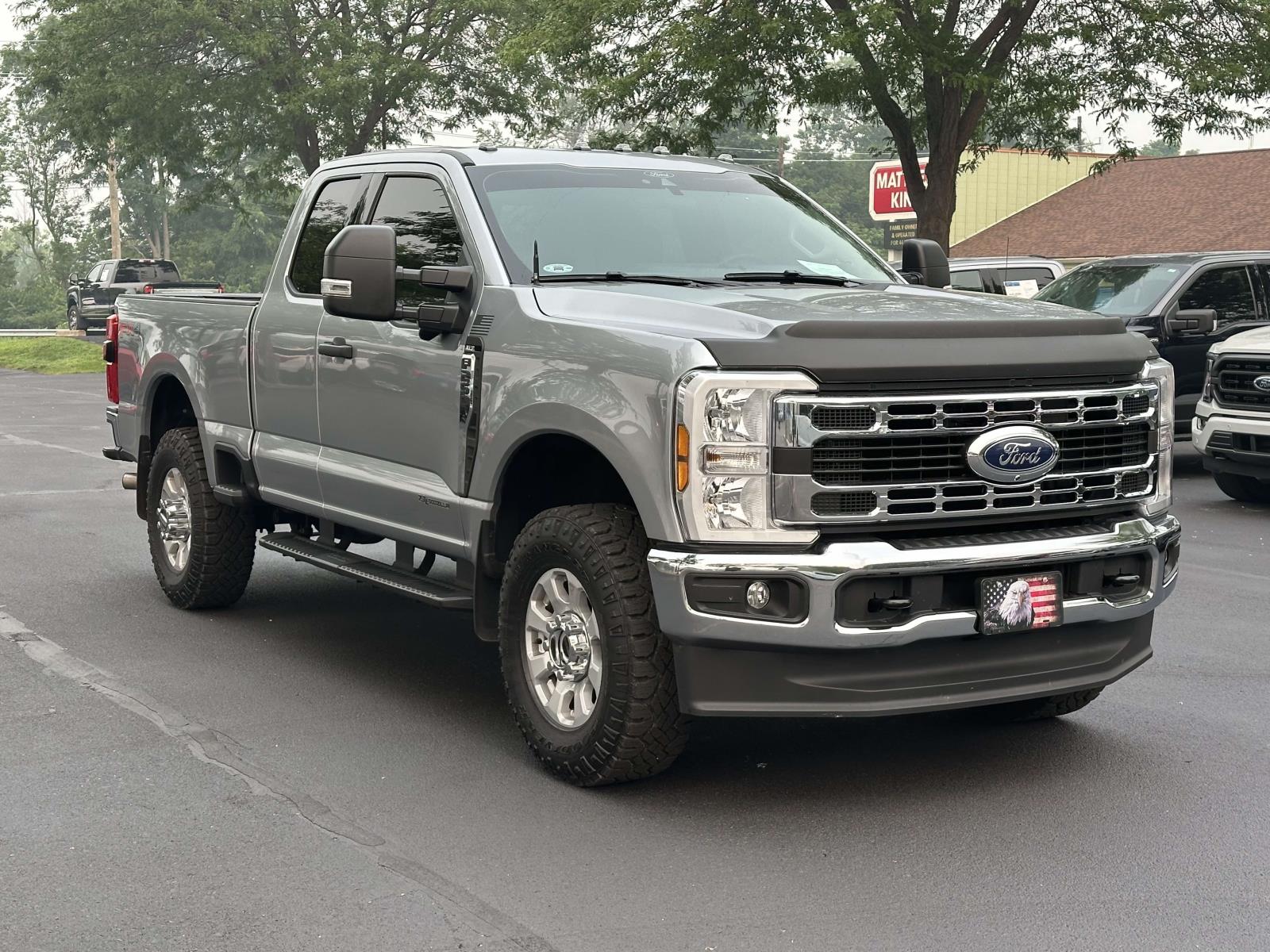 Iconic Silver Metallic 2024 Ford F-250 Super Duty Pickup Truck Four-Wheel Drive Automatic