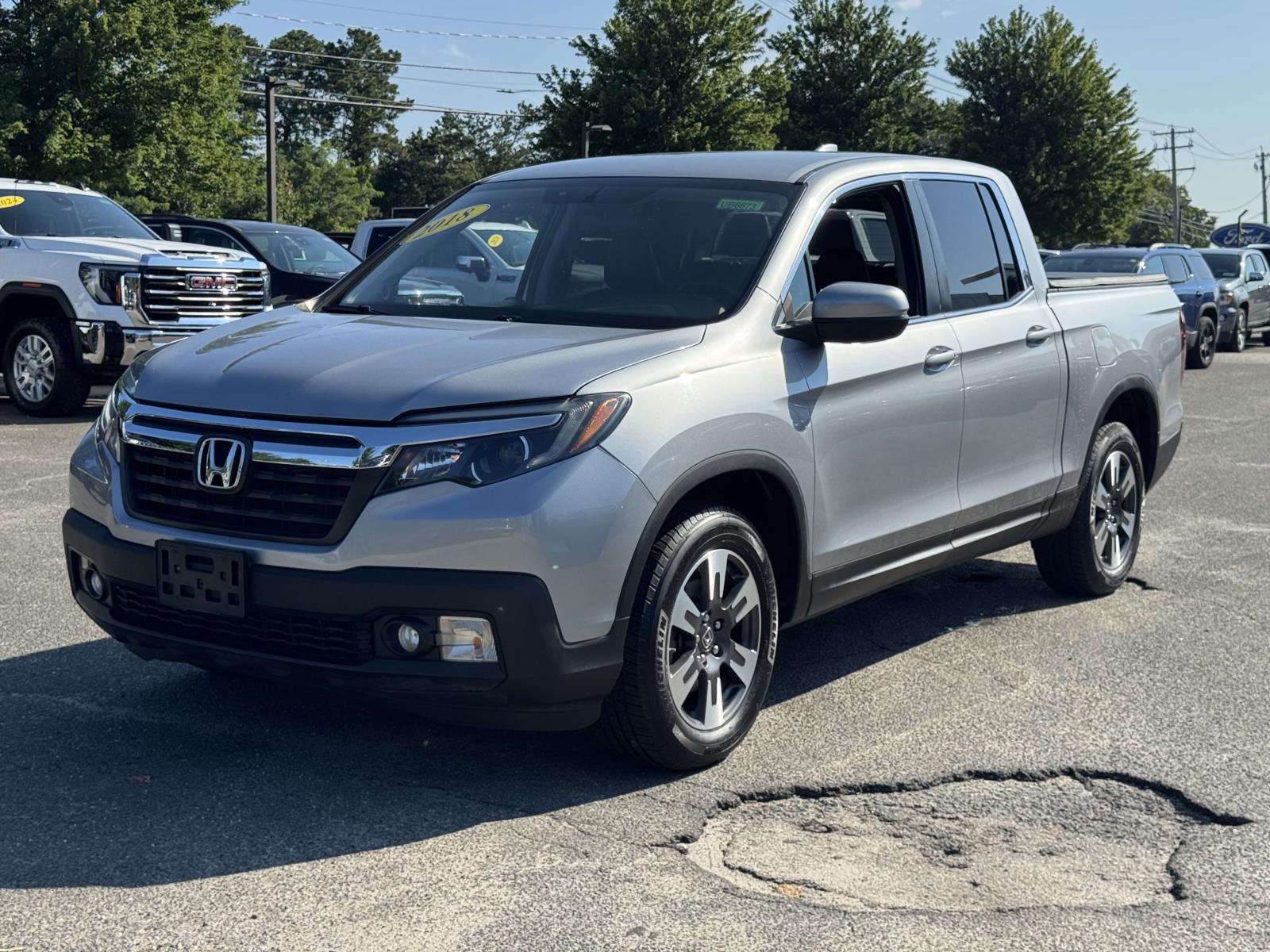 Gray 2018 Honda Ridgeline Pickup Truck All-Wheel Drive Automatic