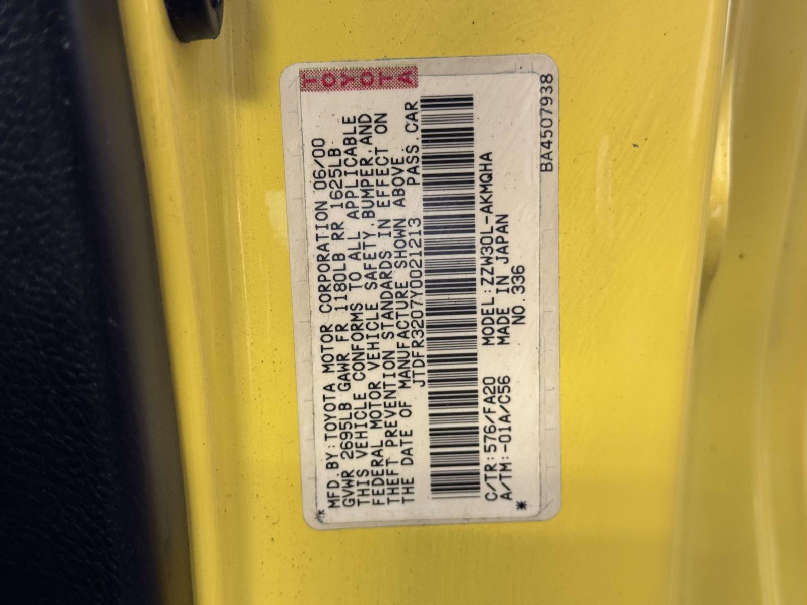 2000 Toyota MR2 Spyder Base - Photo 15
